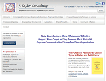 Tablet Screenshot of jtaylorconsulting.com